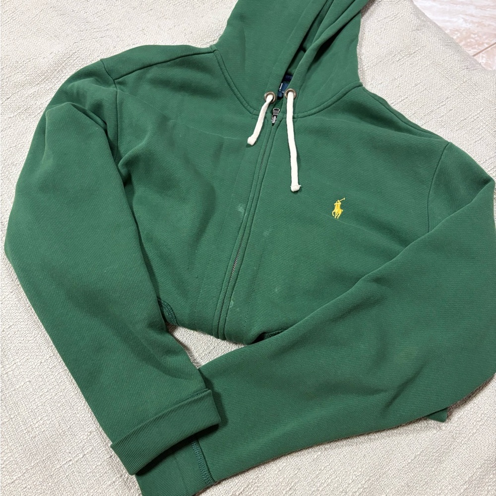 Ralph Lauren Forest Green men’s large Zip-Up Hoodie